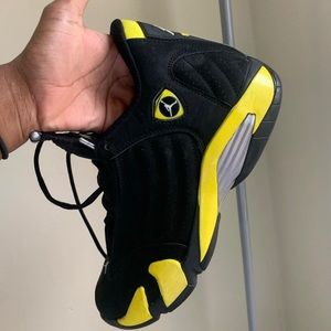 Jordan 14 Retro Thunder (black and yellow Jordans)